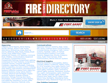 Tablet Screenshot of fireservicedirectory.com